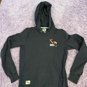 Tracksmith Black Hooded Sweatshirt